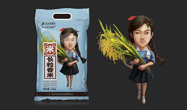 北大荒稻花香米品牌包裝設計